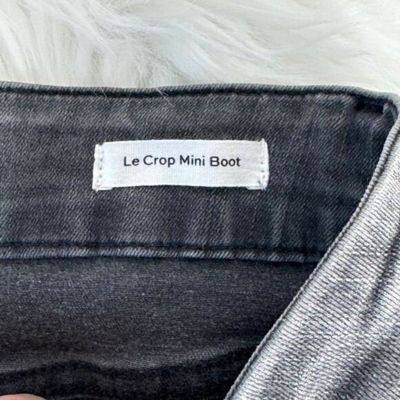 Frame Le Crop Mini Boot Grey Cropped Jeans Sz 26 - Picture 7 of 11